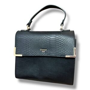 Dune London Color-block Croc-Embossed Satchel/Crossbody